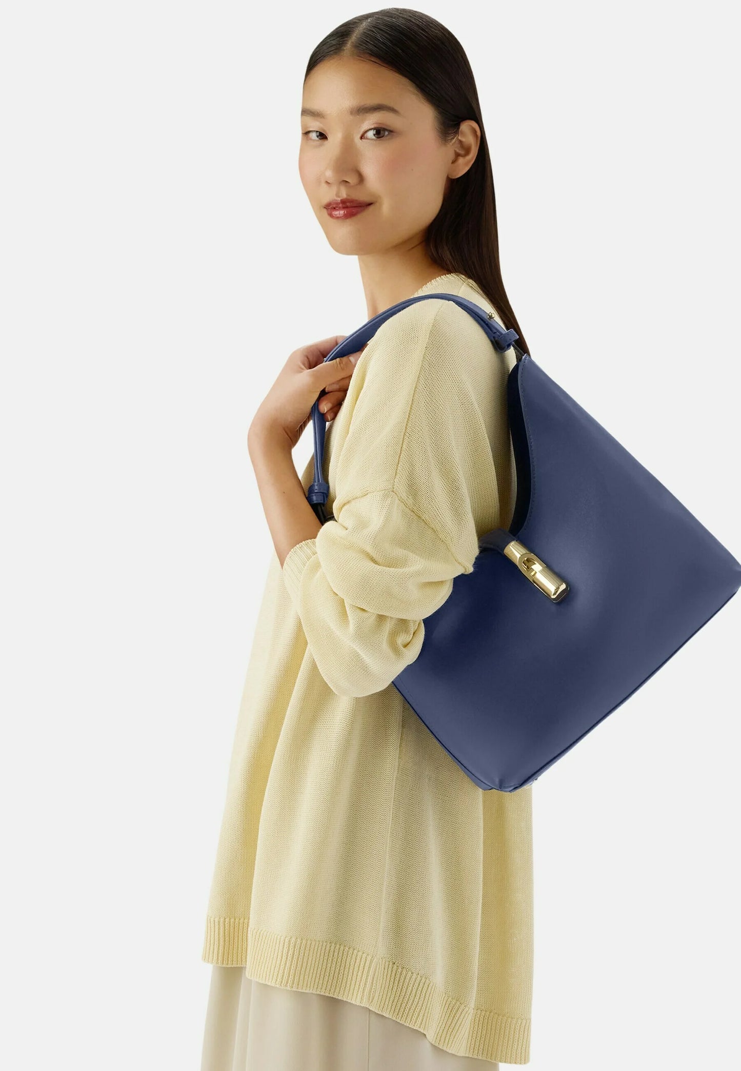 FURLA GOCCIA BORSA A SPALLA M BLU REALE