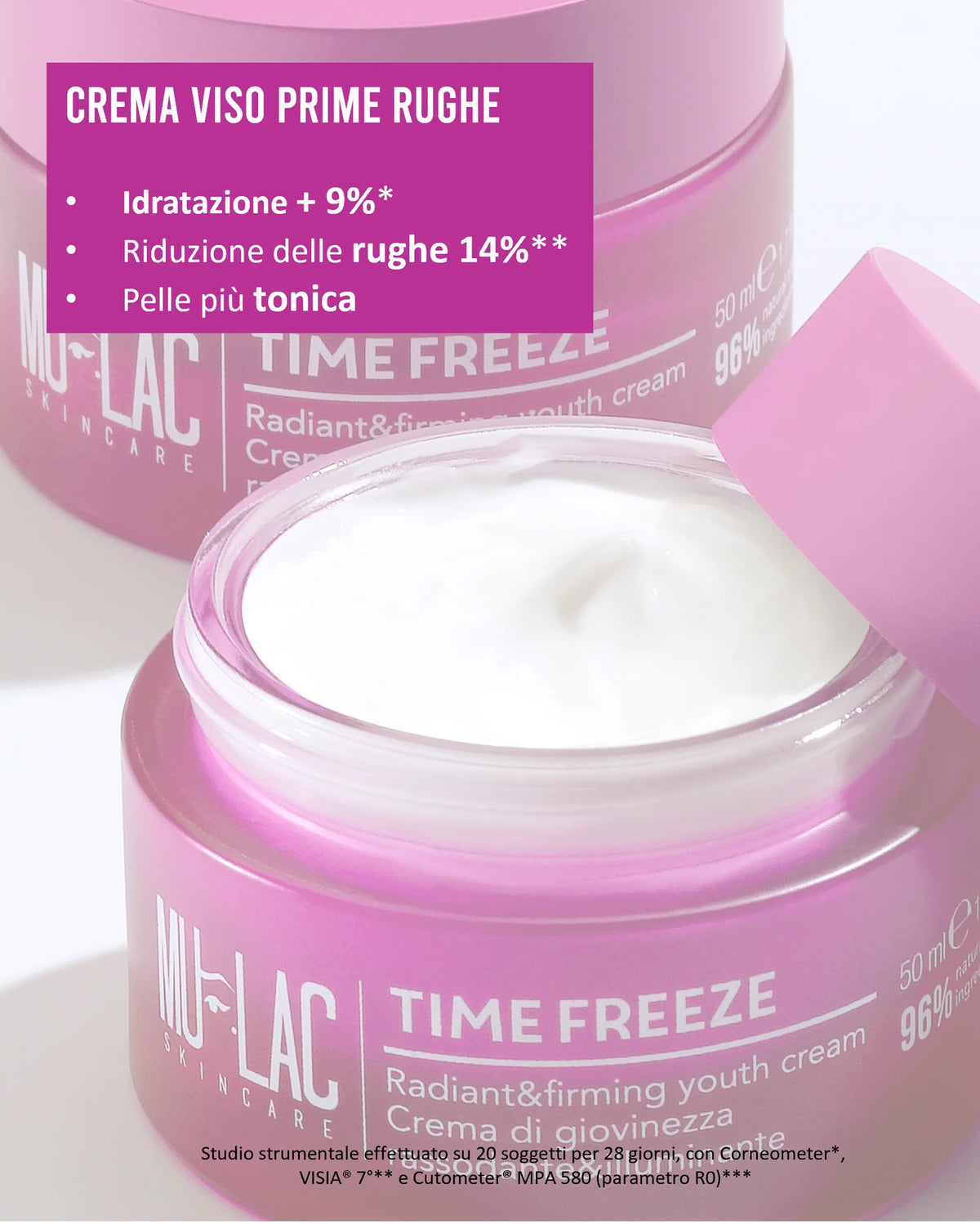 TIME FREEZE - CREMA VISO RASSODANTE E ILLUMINANTE