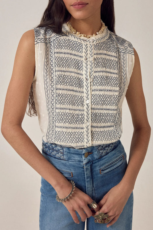 CAMICETTA SENZA MANICHE IRINA