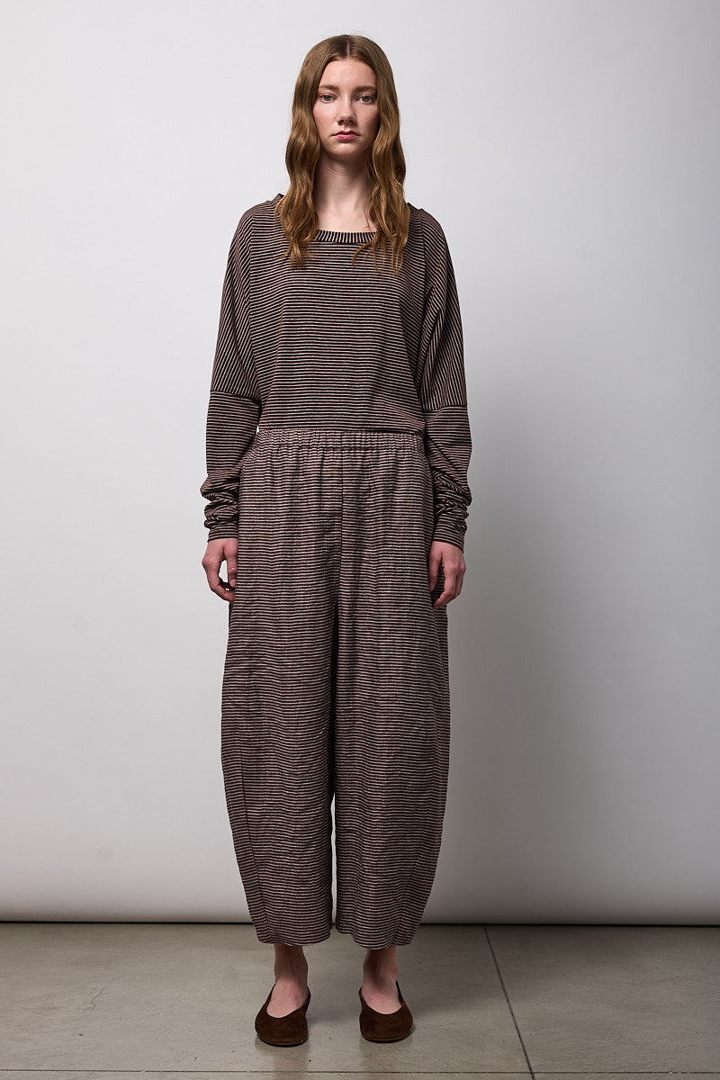 PANTALONE EASY CON PINCES SUL FONDO | Corteccia