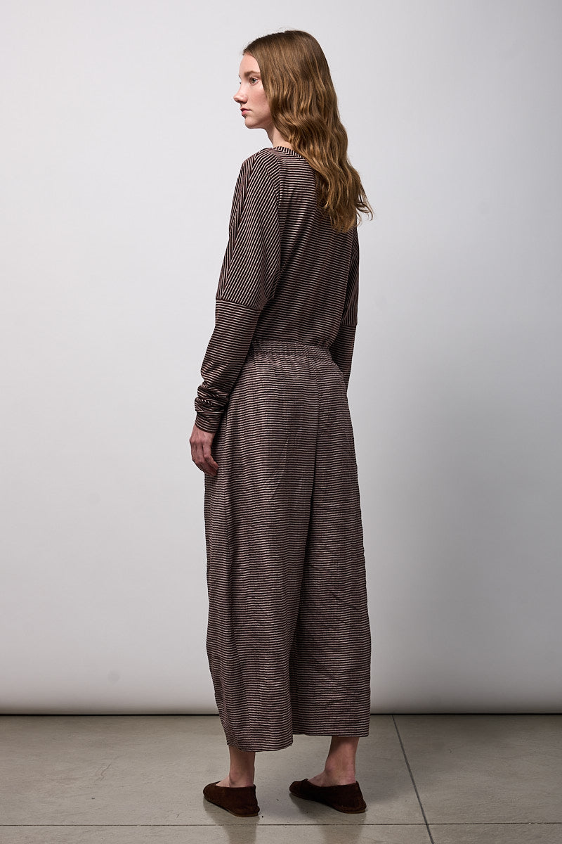 PANTALONE EASY CON PINCES SUL FONDO | Corteccia