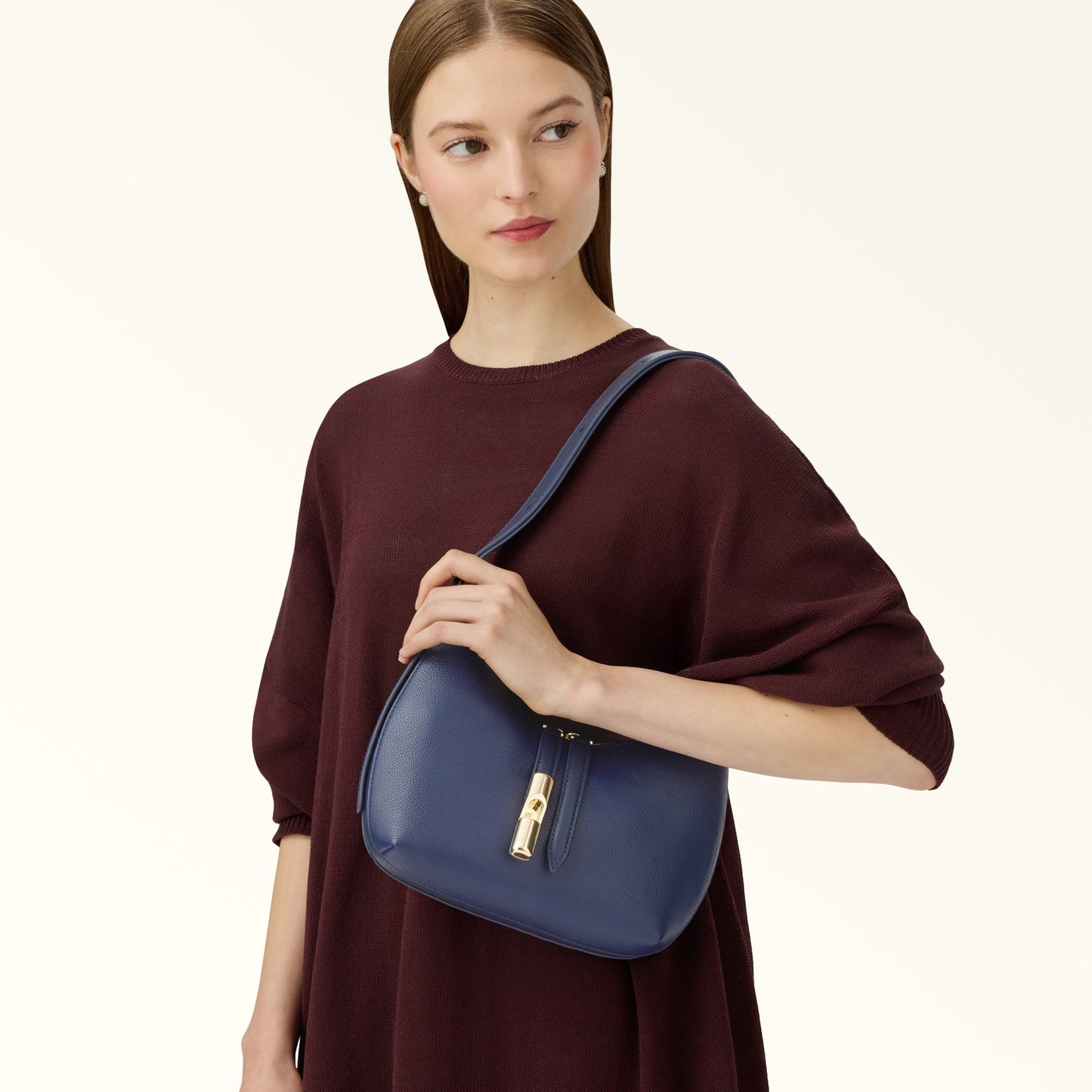 FURLA GOCCIA BORSA A SPALLA S BLU REALE