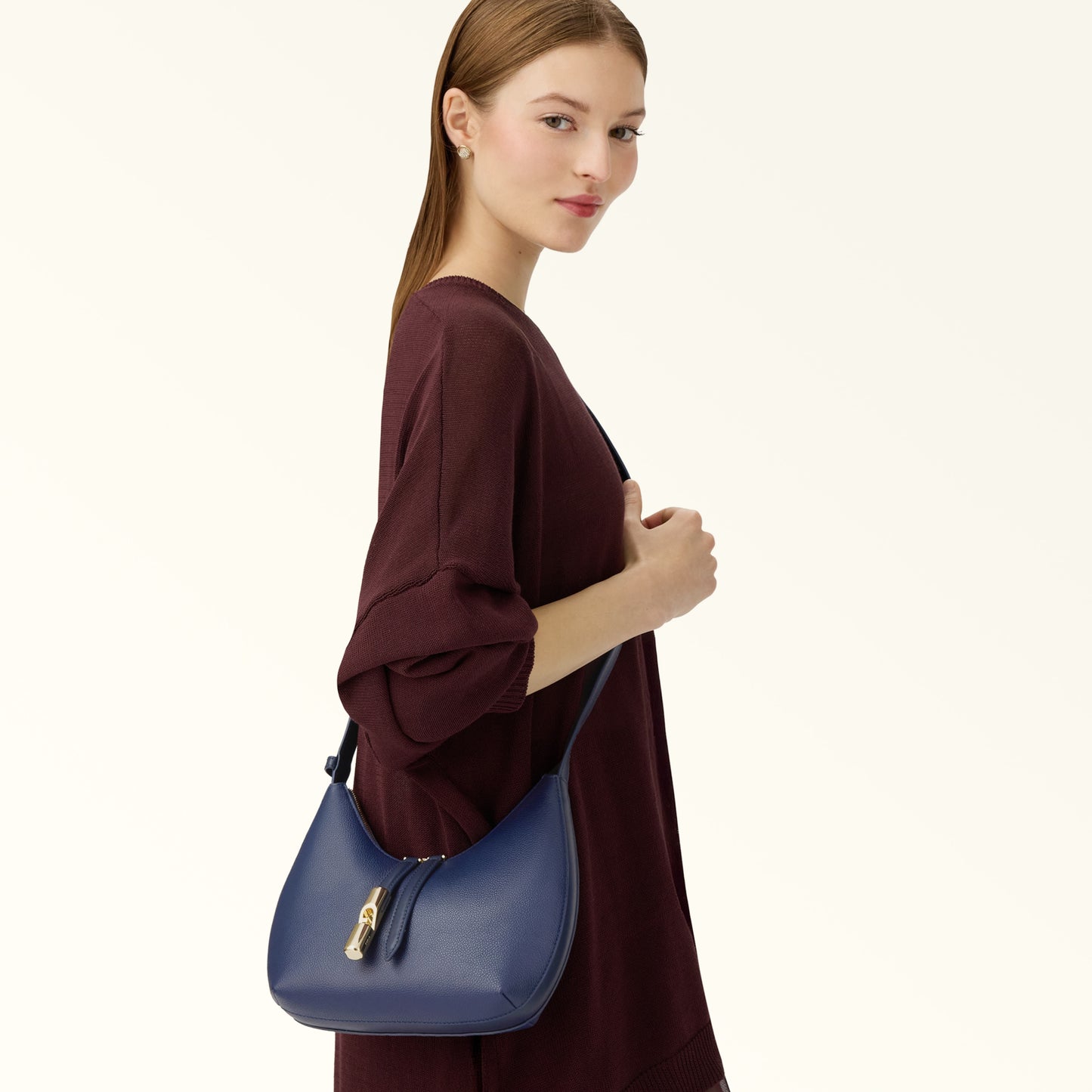 FURLA GOCCIA BORSA A SPALLA S BLU REALE