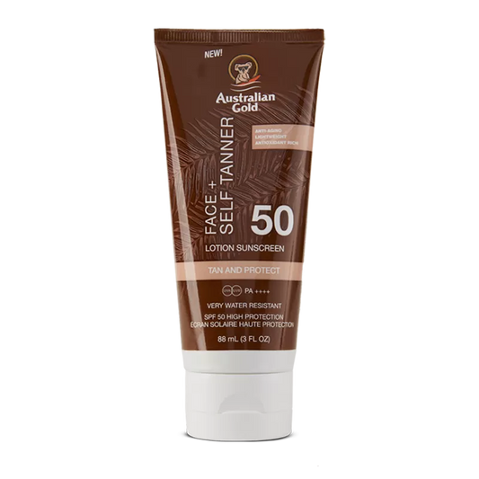 GOLD FACE+SELF TANNER SPF50